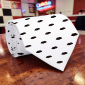 Black and White Pattern Custom Necktie ネクタイ