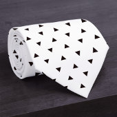 Black and White Pattern Custom Necktie ネクタイ