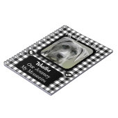 Black and White Pattern Pet Photo Memorial Journal ノートブック (左側)