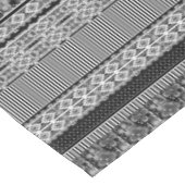 Black and white pattern with lace and patchwork テーブルクロス (アングル)