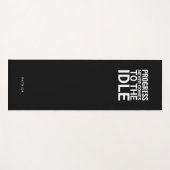Black and White Personalized Fitness Inspiration ヨガマット (正面(横))
