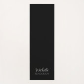 Black and White Personalized Monogram Name ヨガマット (正面)