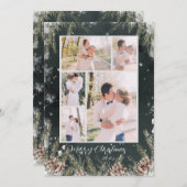 Black and White Photo Christmas Card シーズンカード (正面/裏面)