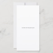 Black and White Photo Strip Wedding Save the date セーブザデート (裏面)