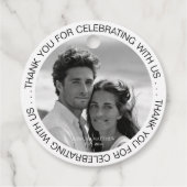 Black and White Photo Thank You フェイバータグ (裏面)