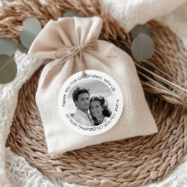 Black and White Photo Thank You フェイバータグ