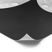 Black and White Photography of African Daisy ポスター (角)