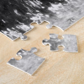 Black and White Photography with Seaside Landscape ジグソーパズル (側面)