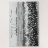 Black and White Photography with Seaside Landscape ジグソーパズル (縦)