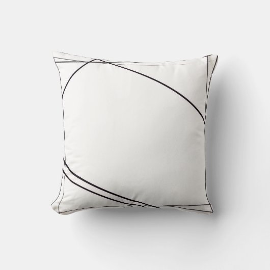 Black And White Pillow クッション (正面)