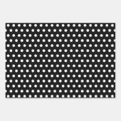 Black And White Pin & Polka Dots  ラッピングペーパーシート (正面)