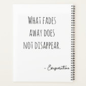 Black and white pixel face プランナー手帳 (裏面)