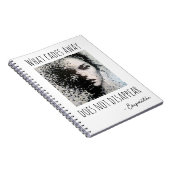 Black and white pixel face painting  ノートブック (右側)