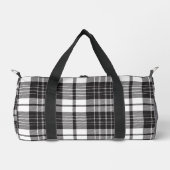 Black And White Plaid  ダッフルバッグ (正面)