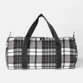 Black And White Plaid  ダッフルバッグ (裏面)