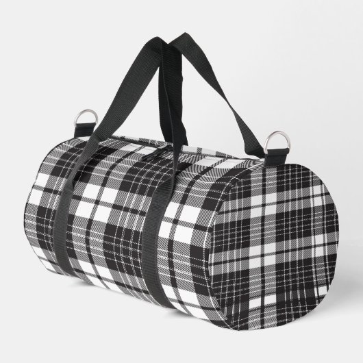 Black And White Plaid  ダッフルバッグ (左コーナー)