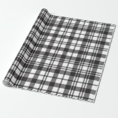 Black and White Plaid  ラッピングペーパー (アンロールド)