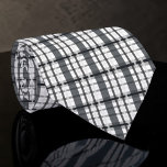 Black and White Plaid Custom Necktie ネクタイ<br><div class="desc">A timeless and versatile accessory, this custom necktie features a classic black and white pattern. Perfect for adding a touch of sophistication to any outfit, whether it's for a formal event, a business meeting, or simply to elevate your everyday look. The crisp stripes create a stylish and refined appearance, making...</div>
