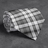 Black and White Plaid Custom Necktie ネクタイ