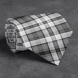 Black and White Plaid Custom Necktie ネクタイ