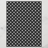 Black and White Polka Dot Pattern チラシ (正面)