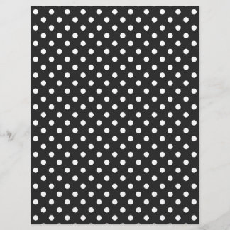 Black and White Polka Dot Pattern チラシ