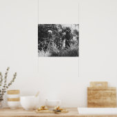 Black and White Poster Charon Ferryman thru Styx ポスター (キッチン)