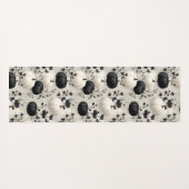 Black and White Pumpkin Fall Design ヨガマット (裏面(横))