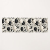 Black and White Pumpkin Fall Design ヨガマット (正面(横))