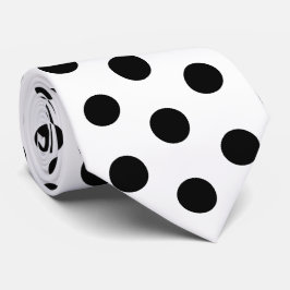 Black and White Racing Silks Polka Dot Derby ネクタイ