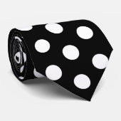 Black and White Racing Silks Polka Dot Derby Day ネクタイ (ロール)