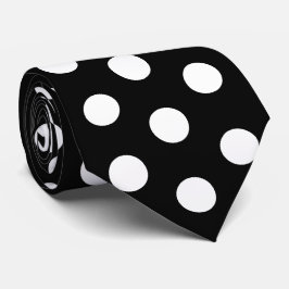Black and White Racing Silks Polka Dot Derby Day ネクタイ