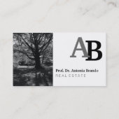 Black and White Real Estate or Photography 名刺 (裏面)