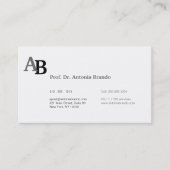 Black and White Real Estate or Photography 名刺 (正面)