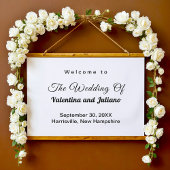 Black and White Rectangle Wedding Hanging Tapestry 吊り下げ型タペストリー