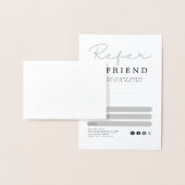 Black and White Referral Card 箔カード (ディスプレー)