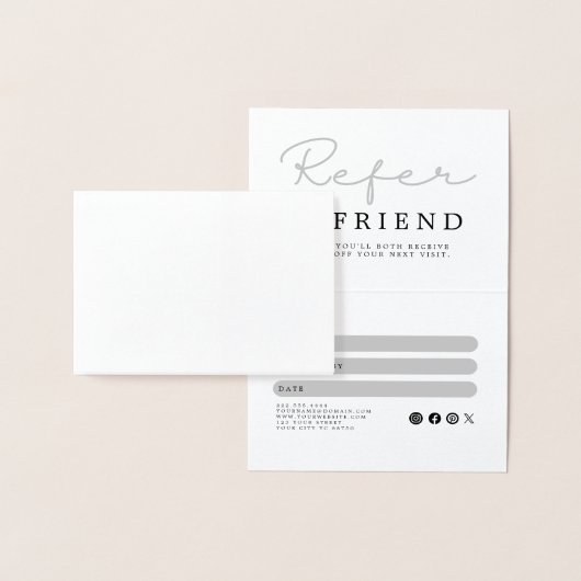 Black and White Referral Card 箔カード (ディスプレー)