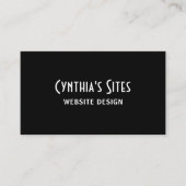 Black and White Retro Bold 名刺 (正面)