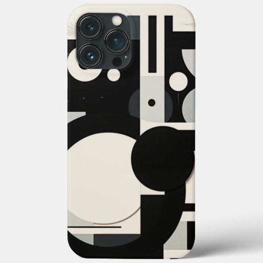 Black and White Retro Iphone case Case-Mate iPhoneケース (裏面)