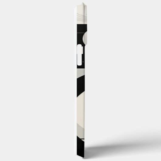 Black and White Retro Iphone case Case-Mate iPhoneケース (裏面 / 右)