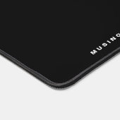 Black and White Retro Typography Personalized デスクマット (コーナー)