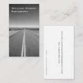 Black and White Road Photography - Business Card 名刺 (正面/裏面)