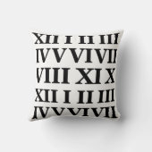 Black and White Roman Numeral  クッション (裏面)