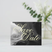 Black and White Rosesは日付を保存 案内ポストカード (スタンド正面)