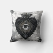 Black and White Sacred Heart クッション (裏面)