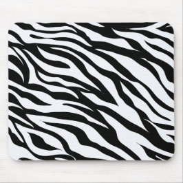 Black and White Safari Theme Zebra Animal Print マウスパッド