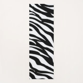 Black and White Safari Zebra Animal Print ヨガマット (正面)