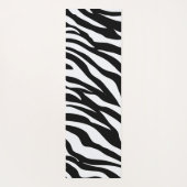 Black and White Safari Zebra Animal Print ヨガマット (裏面)