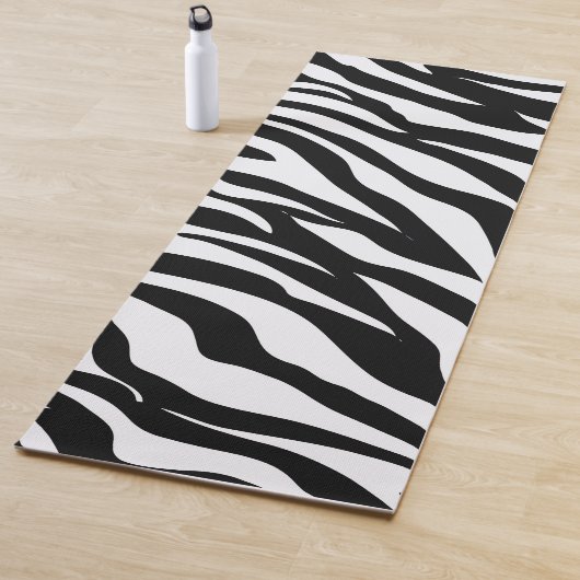 Black and White Safari Zebra Animal Print ヨガマット (インサイチュ)
