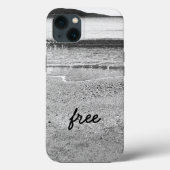 Black and White Sand Beach Case-Mate iPhone Case iPhoneケース (裏面)